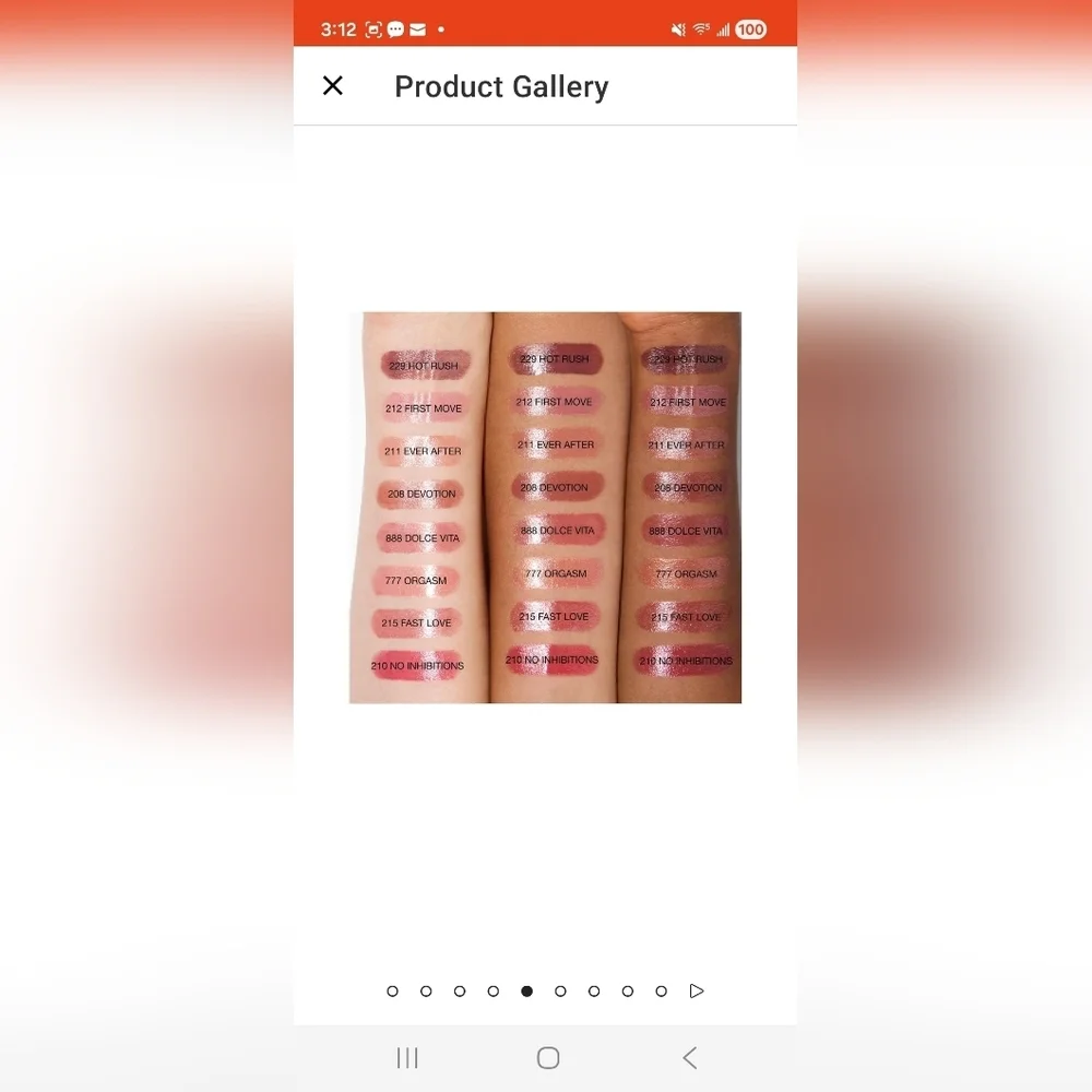 NARS Afterglow Sensual Shine Lipstick: Idolized (223 Brick Red) .05oz (FS), NWOB